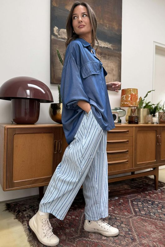 Perfect Chambray Denim Shirt Dark ~